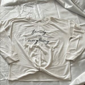 Eyeshadow Cream Sweatshirt with Black Text